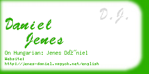 daniel jenes business card